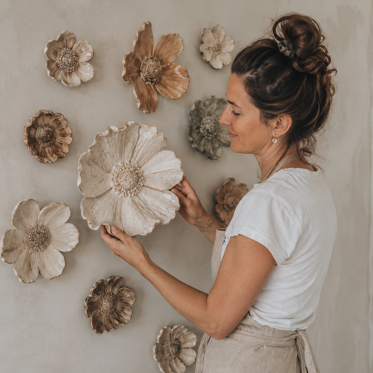 🌸 Handbuilding-Special: Keramikblumen für Haus & Garten | Start: 18.08. | 18:15–20:15 Uhr