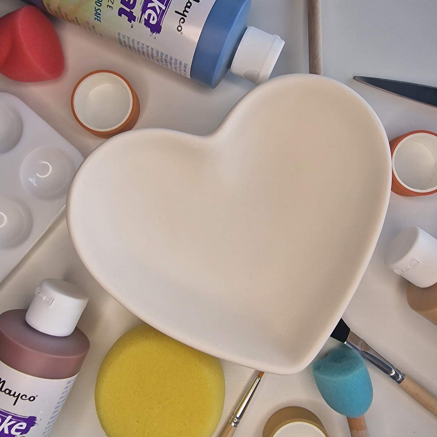 Keramik-Bemalbox – Zuhause Keramik bemalen mit Farben & Brennservice