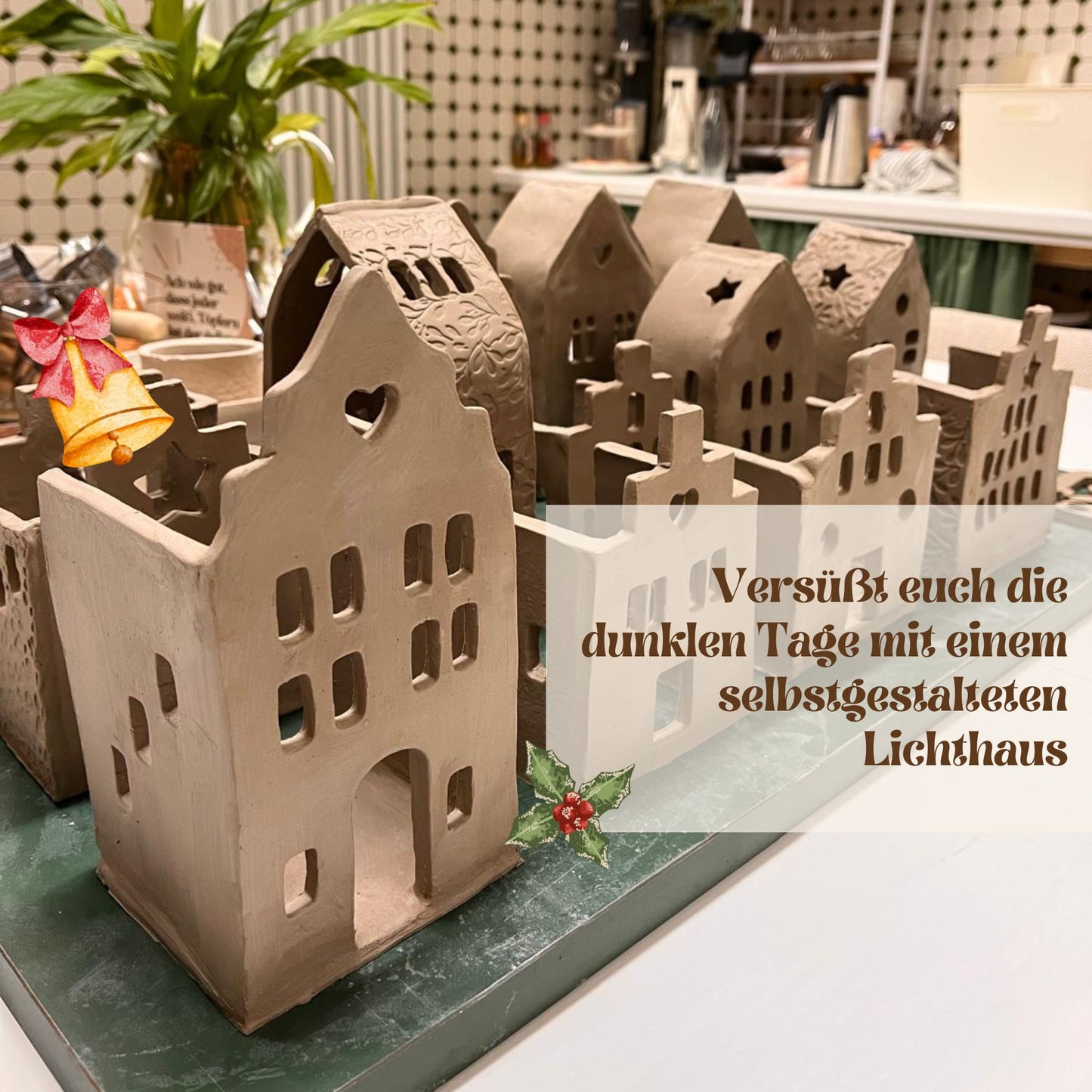 ✨ Lichthäuser formen – Handbuilding-Abendkurs in der Kneterei | 3. Dezember 2025